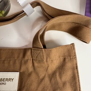 Burberry Hero Tan Canvas Bag